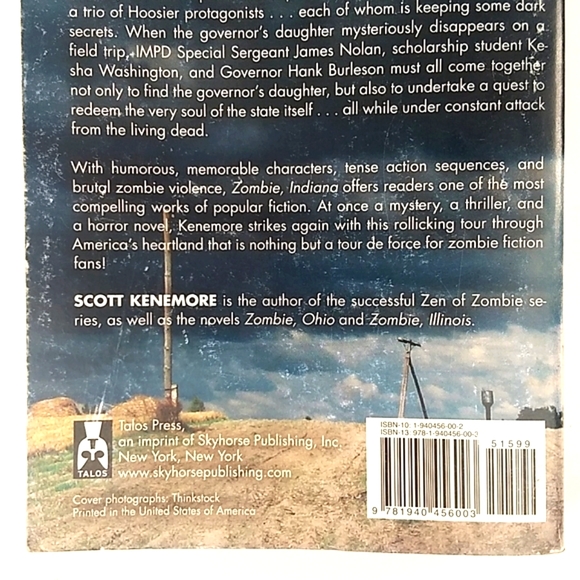Zombie Indiana by Scott Kenemore, Softcover, 2014 - Picture 4 of 9